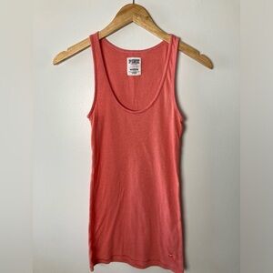 💜 Women’s Medium PINK Coral Ribbed Tank Top